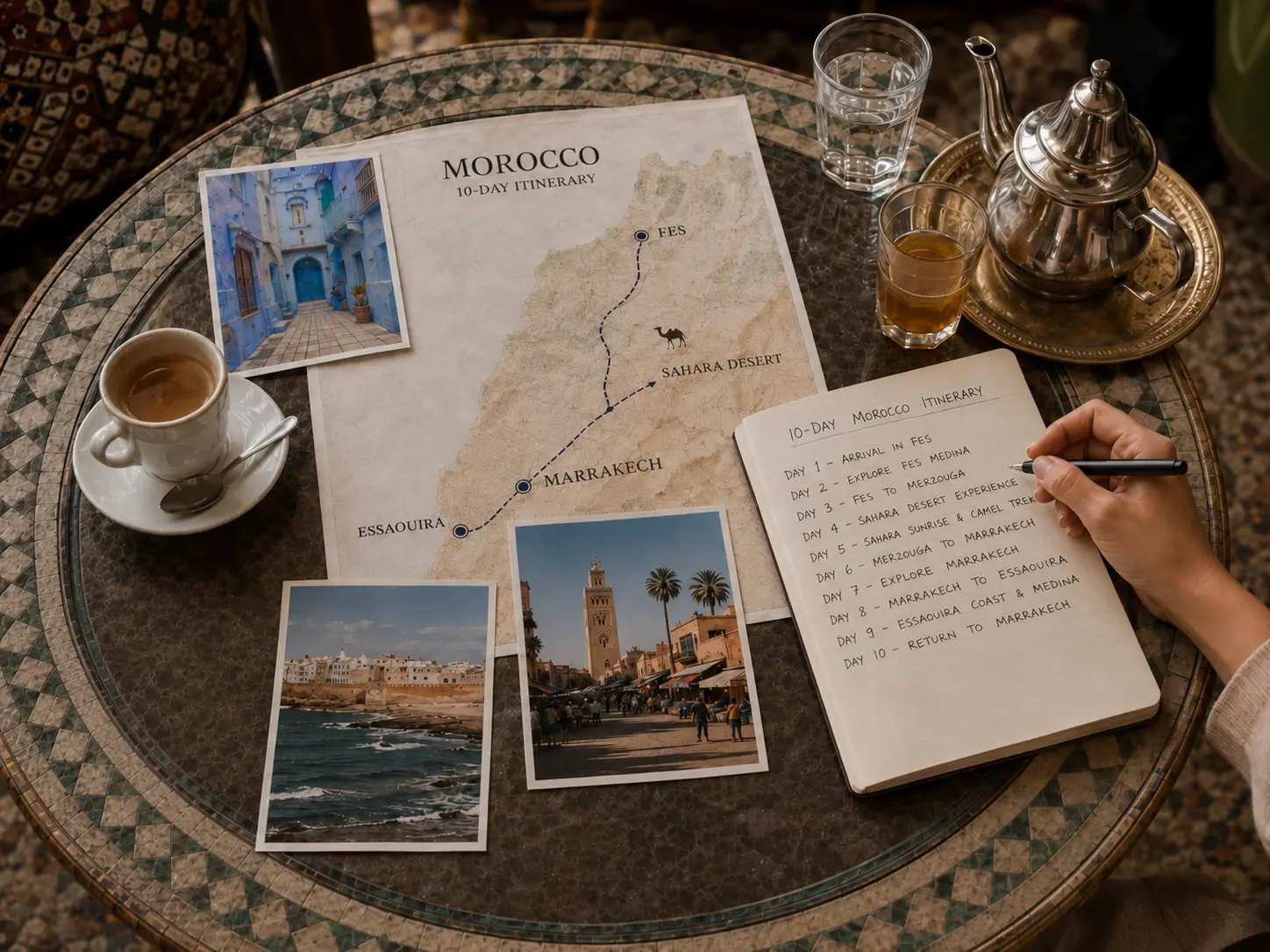 Scenic Morocco route for a 10 day itinerary
