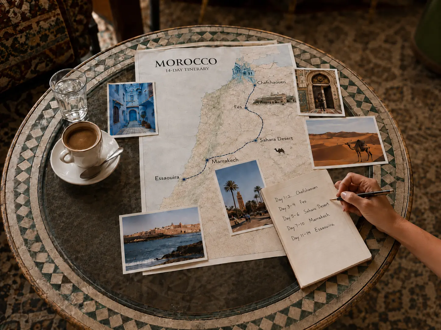 Scenic Morocco route for a two week itinerary