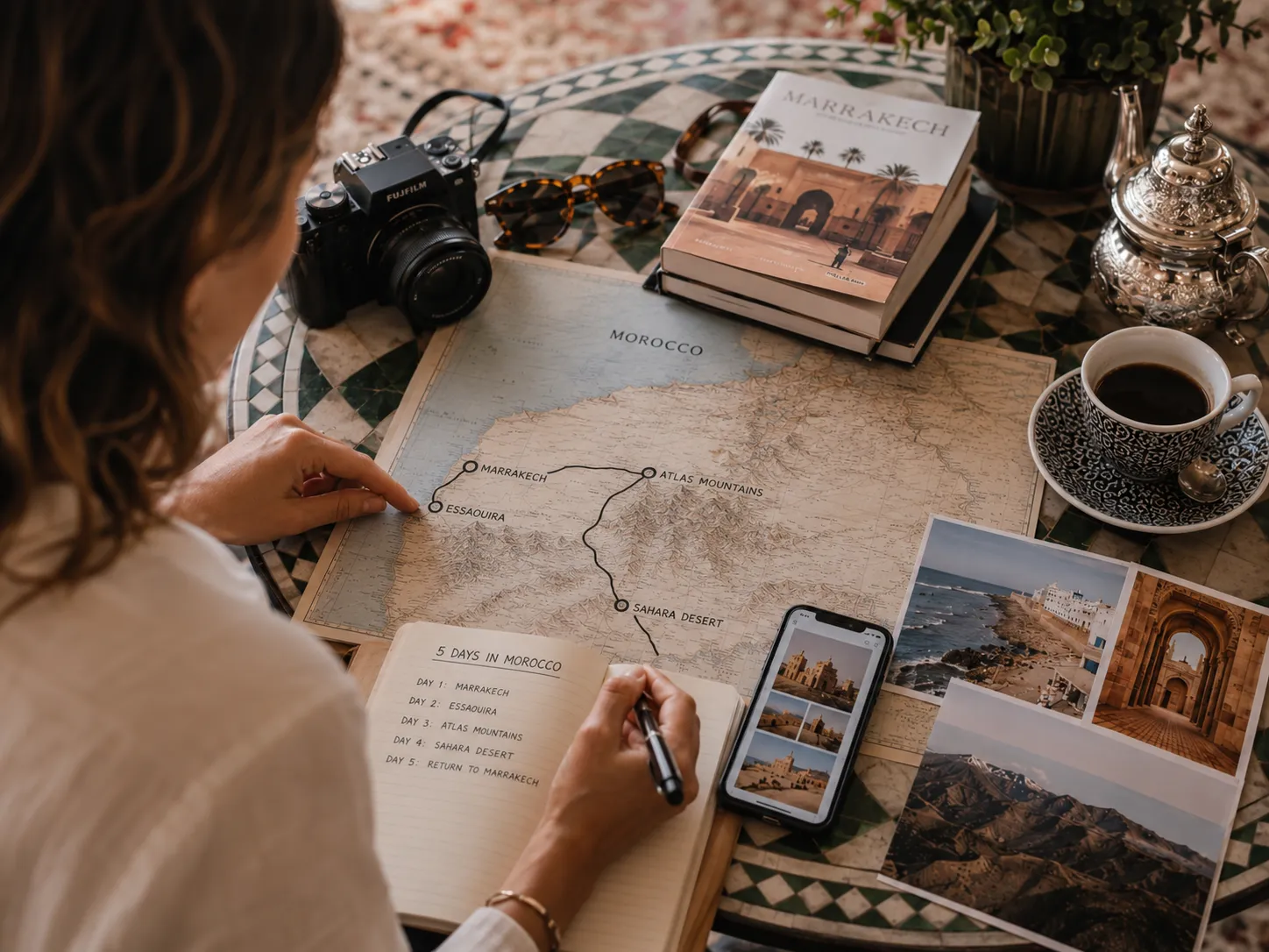 Moroccan landscape for a five day itinerary