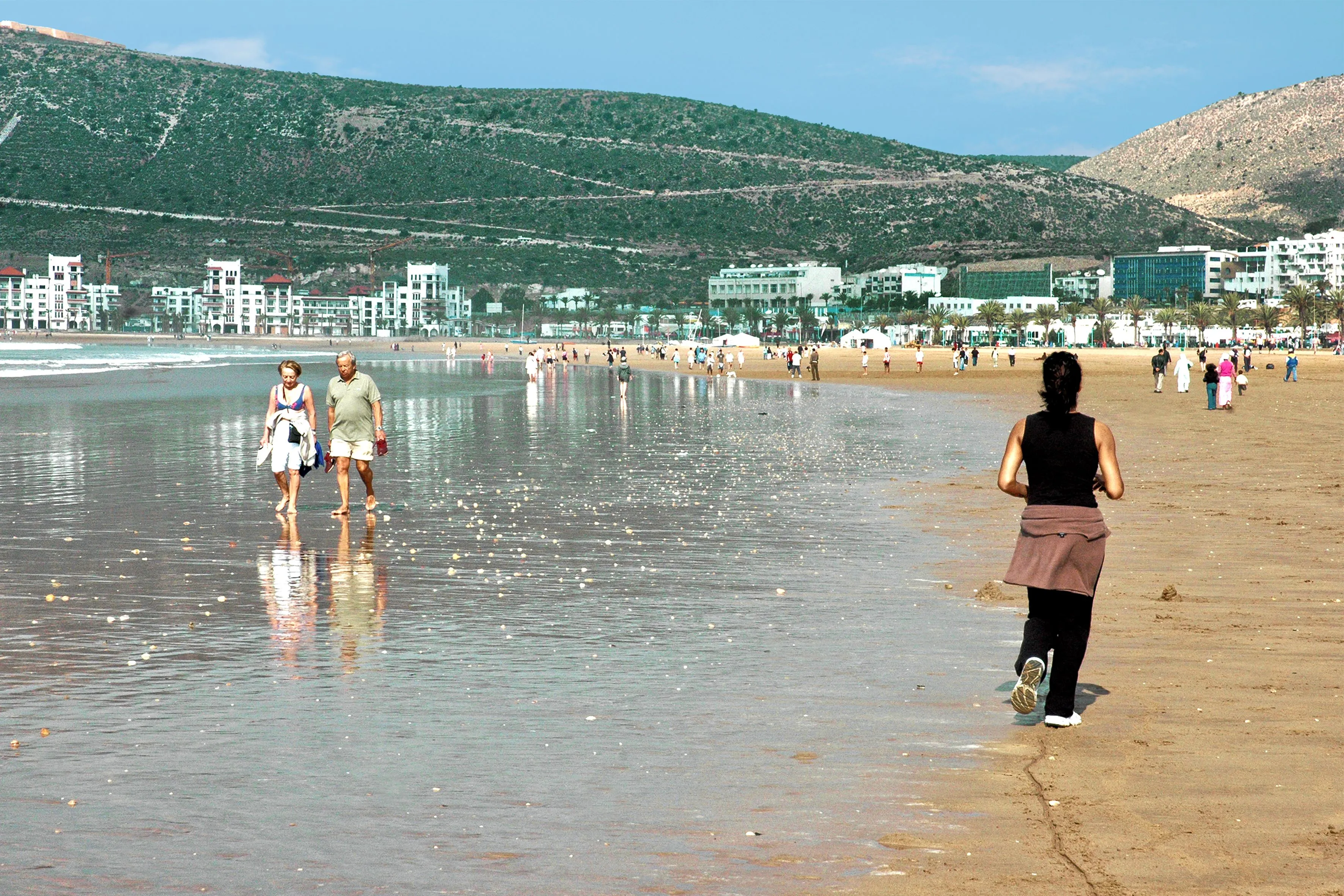 Atlantic coast scenery in Agadir Morocco