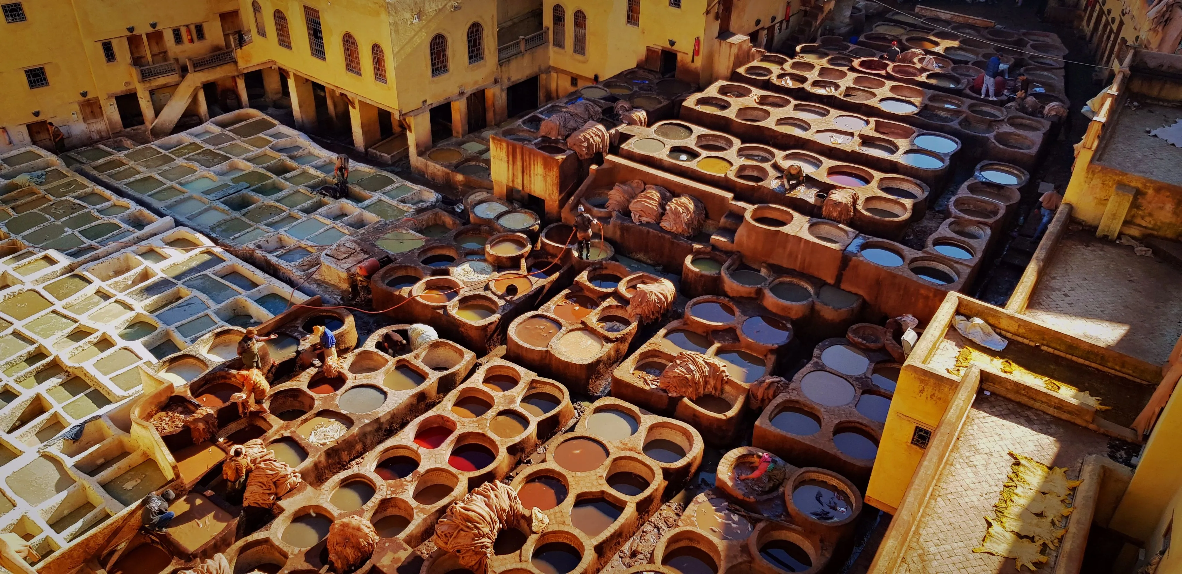 Historic street in the old medina of Fes